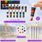 36 Pcs Paint and Sip Kit for Adults 8''x10'' Pre Drawn Canvas for Painting DIY Afro Acrylic Painting Kit Wood Easel Brushes Date Night Bulk for Mother's Day Party Gifts